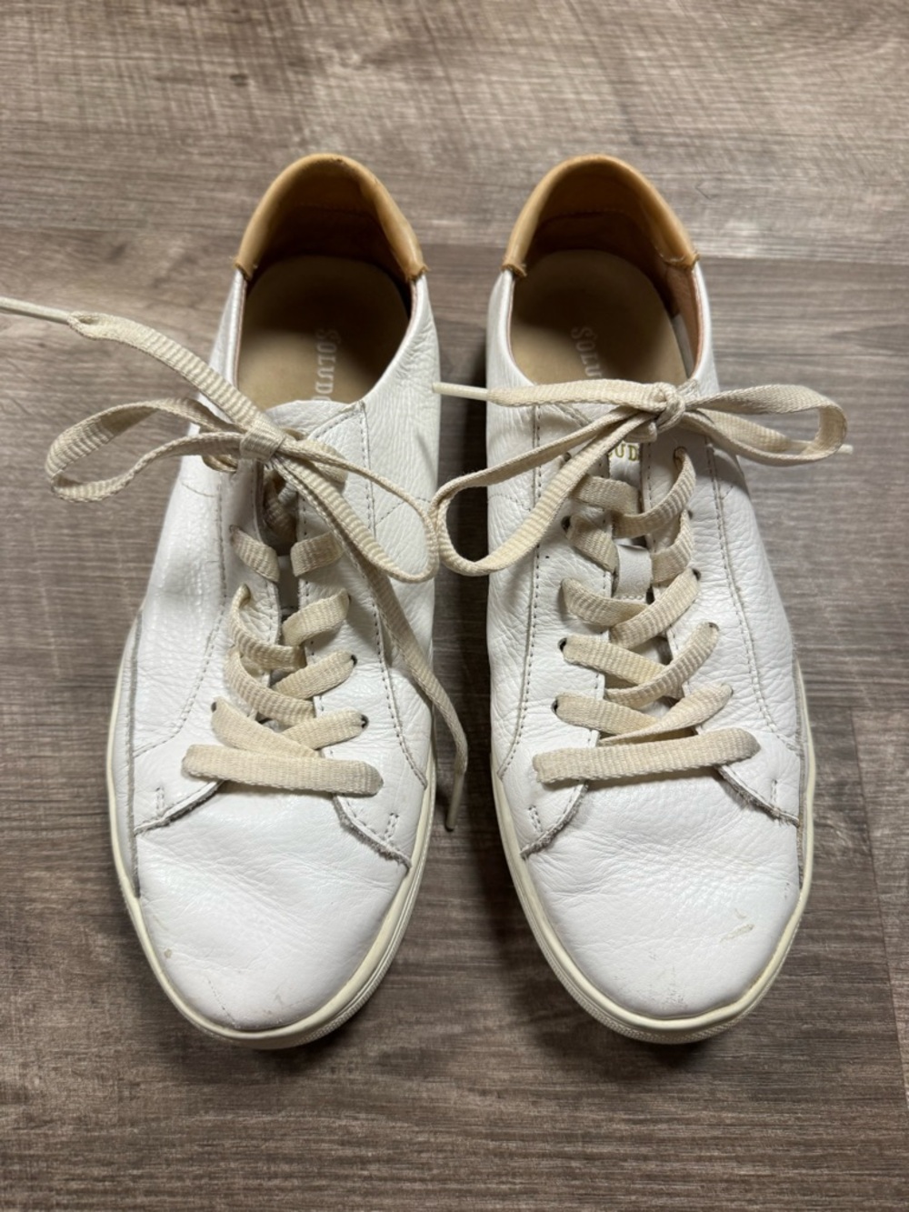 Soludos Ibizia Classic Leather Fashion Sneakers Size 8.5